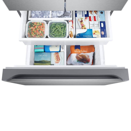 Samsung 33 Inch French Door Refrigerator with 24.5 Cu. Ft. Capacity, Stainless Steel - RF25C5551SR/AA