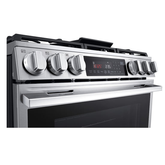 LG 30 Inch Smart Gas Slide-In Range with ProBake Convection - LSGL6335X