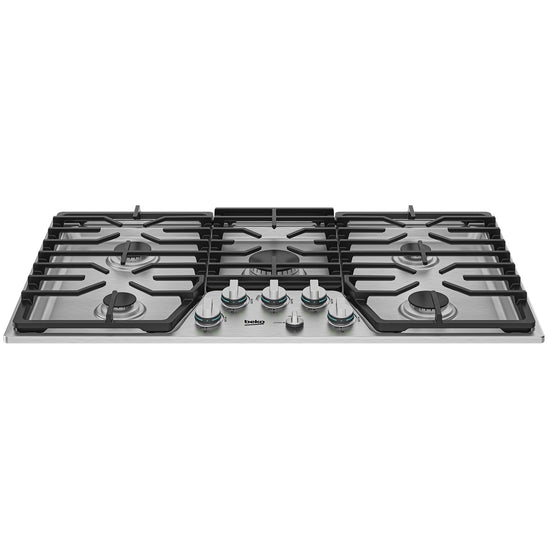 Beko 36 Inch Built-In Gas Cooktop with 5 Burners, Stainless Steel - BCTG36500SS (Ships in 7-10 Days)