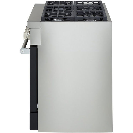 KitchenAid 36 Inch Freestanding Dual Fuel Smart Range with 6 Sealed Burners, 5.1 cu. ft. Capacity, Imperial Black - KFDC506JBK