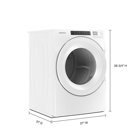 Amana 7.4 cu. ft. Front-Load Gas Dryer with Sensor Drying, White - NGD5800HW