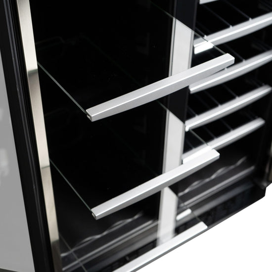 Silhouette 24 Inch Built-In Dual Zone Beverage Center, Stainless Steel - SBC051D1BSS