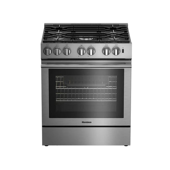 Blomberg 30 Inch Gas Slide-In Range, Stainless Steel - BGR30522CSS