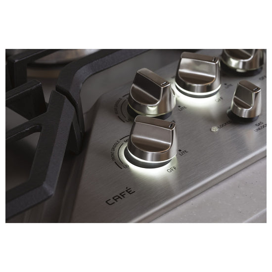 Café 30 Inch Built-In Gas Cooktop, Stainless Steel - CGP9530SLSS