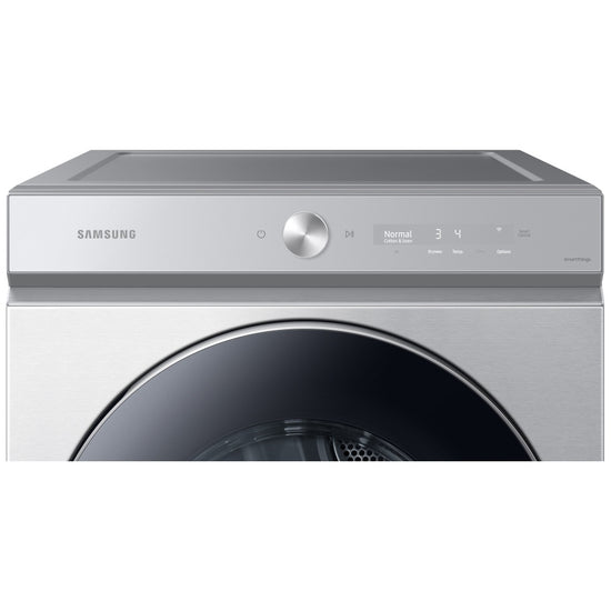 Samsung 7.6 Cu. Ft. Electric Steam Dryer, Silver Steel - DVE53BB8900TAC