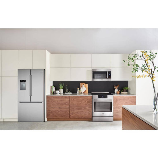 Bosch 36 Inch French Door Refrigerator with External Water and Ice, Stainless Steel - B36FD10ENS