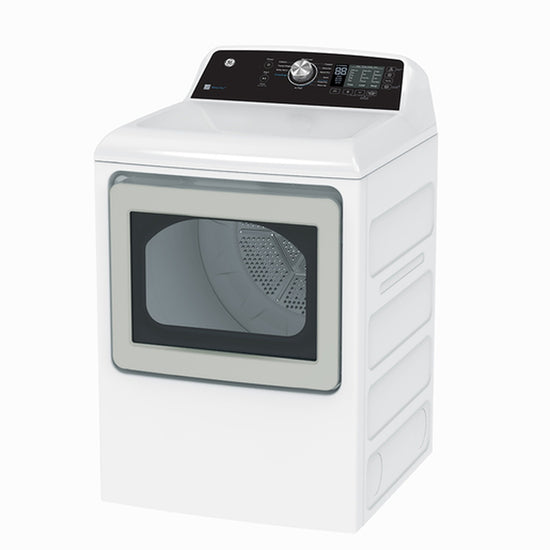 GE 27 Inch Vented Electric Dryer with 7.4 cu. ft. Capacity, White - GTD68EBMRWS