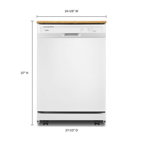 Whirlpool Heavy-Duty Dishwasher with 1-Hour Wash Cycle - WDP370PAHW