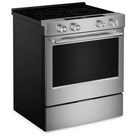KitchenAid 30 Inch Slide-In Electric Range with 5.3 cu. ft. Capacity - YKSES530SPS