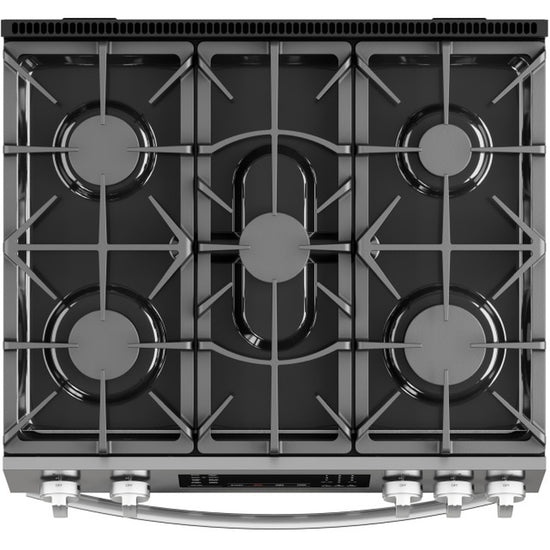 Kenmore 30 Inch Slide-In Gas Range with True Convection and Air Fry, Stainless Steel - 22-75293CA