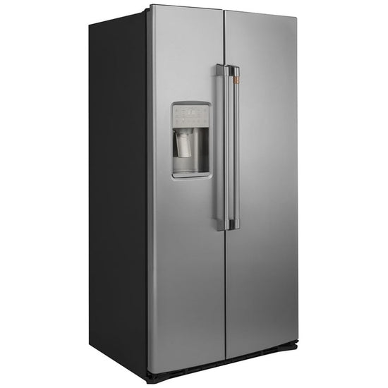 Cafe 36 Inch Counter Depth Side-by-Side Refrigerator with 21.9 Cu. Ft. Capacity, Stainless Steel - CZS22MP2NJS1