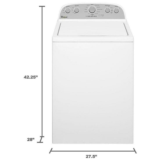 Whirlpool Top Load Washer with 4.3 cu. ft. Capacity, White - WTW5000DW3