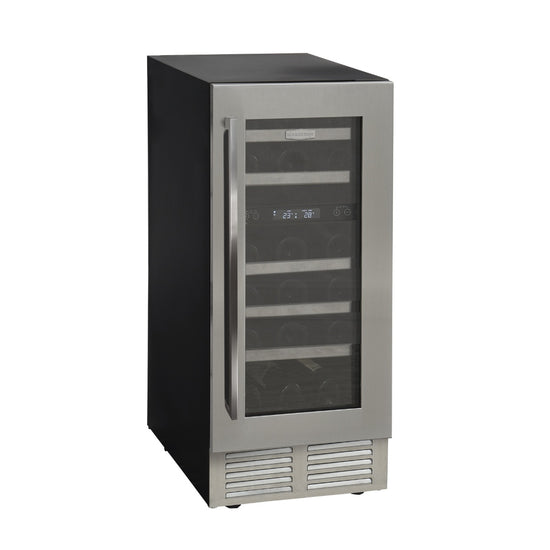 Marathon 15 Inch Dual Zone Wine Cooler, Stainless Steel - MWC28-DSS