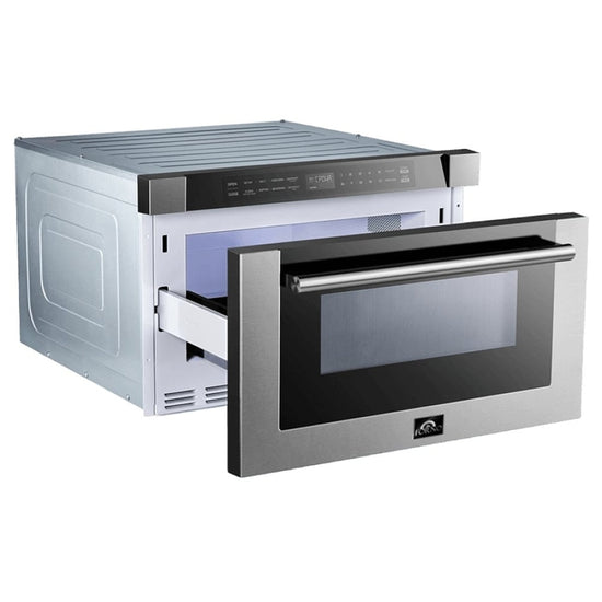 Forno Capoliveri 24 Inch Microwave Drawer, 1.2 cu. ft., Stainless Steel - FMWR3000-24