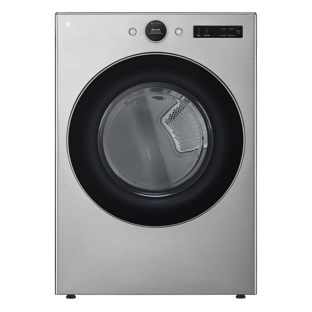 LG 7.4 cu. ft. Front Load Electric Steam Dryer, Graphite Steel - DLEX5500V