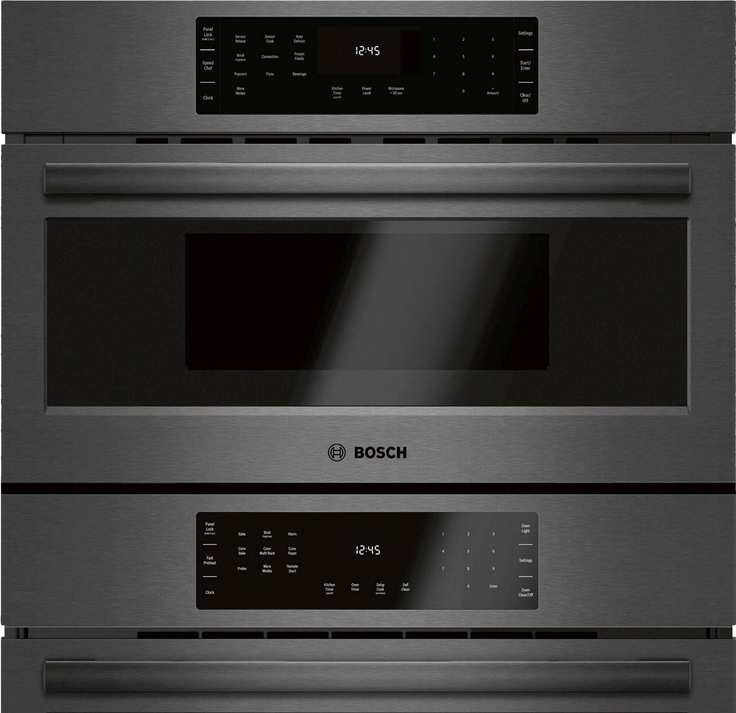 Bosch 30 Inch Double Speed Combination Smart Electric Wall Oven - HBL8743UC