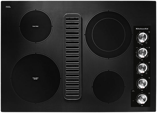 KitchenAid 30 Inch Electric Downdraft Cooktop - KCED600GBL