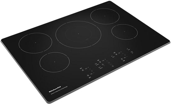 KitchenAid 30 Inch Induction Cooktop with 5 Elements - KCIG550JSS