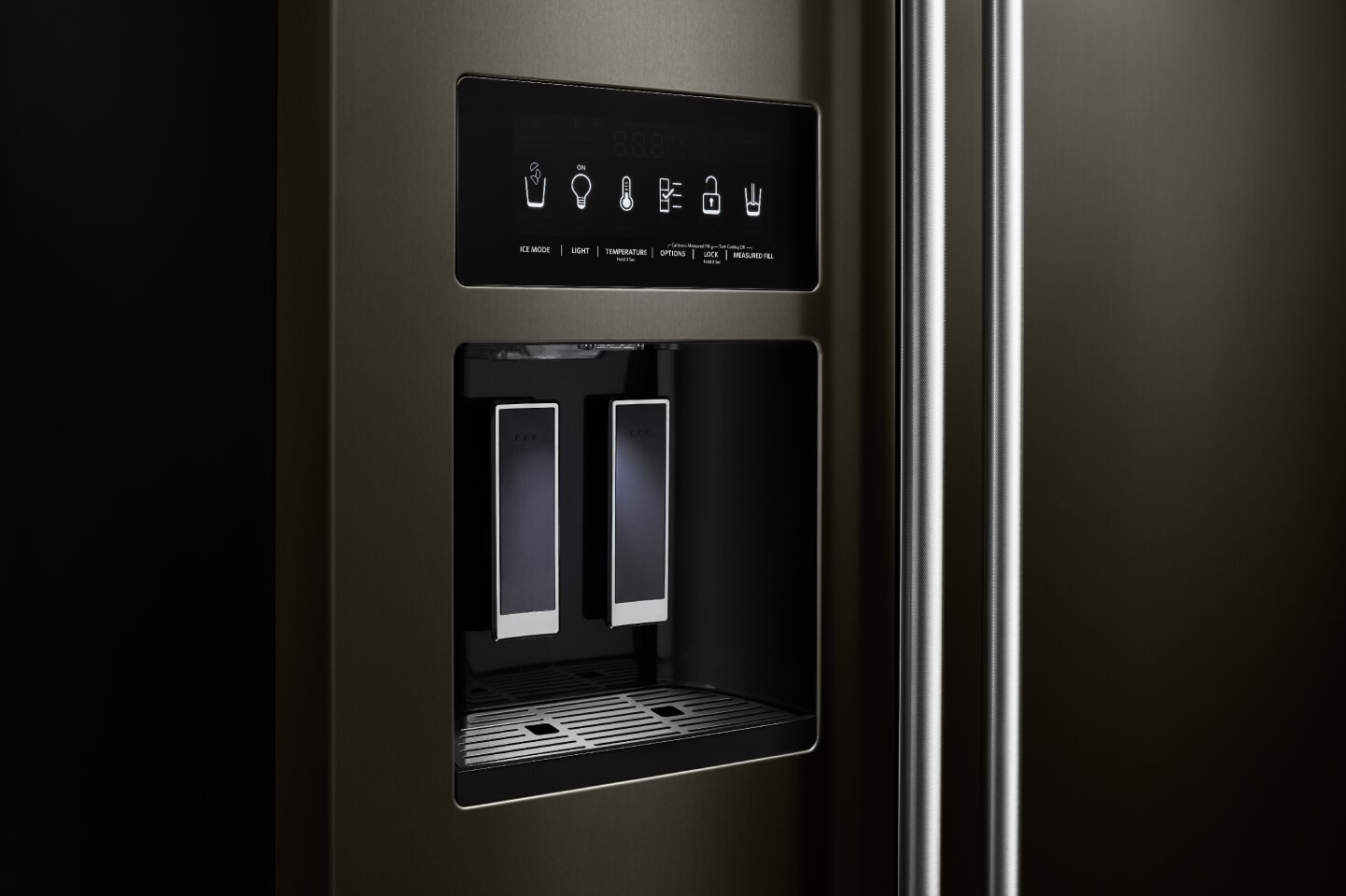 KitchenAid 36" 19.9 Cu. Ft. Side-by-Side Refrigerator - KRSC700HBS
