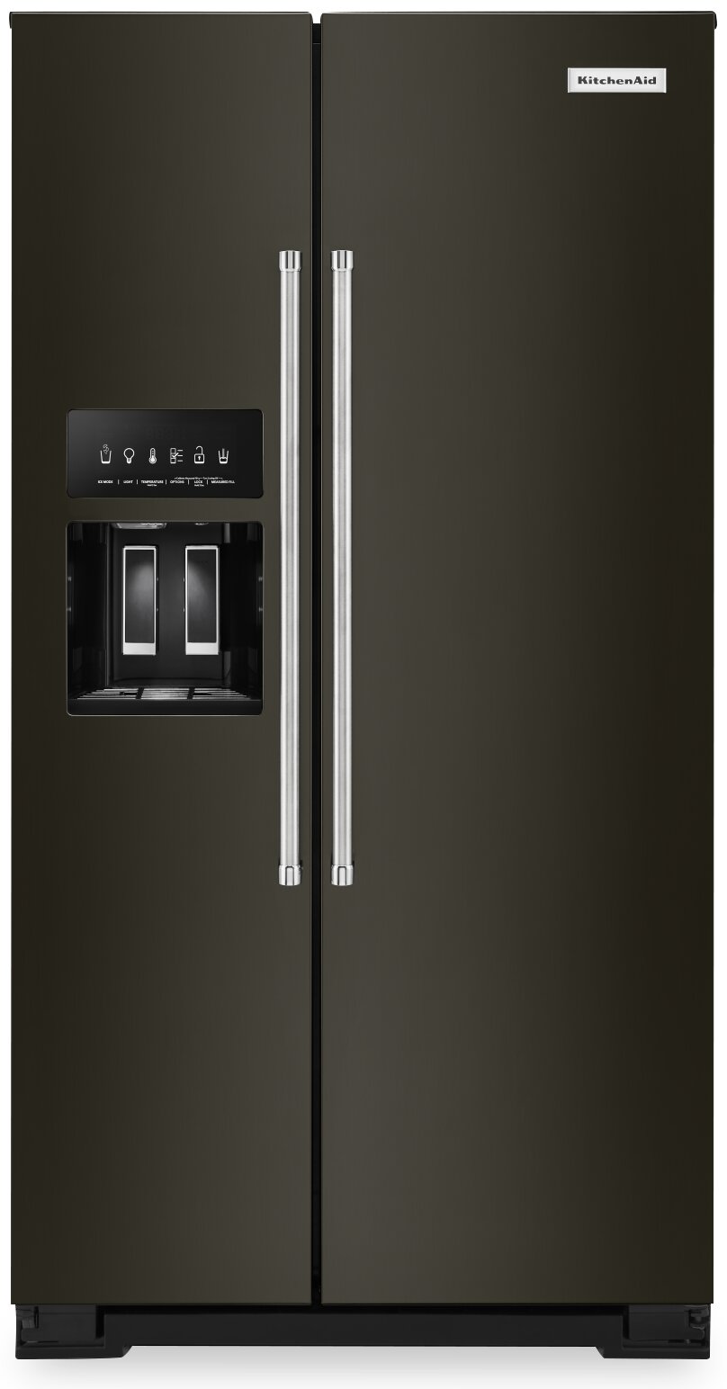 KitchenAid 36" 19.9 Cu. Ft. Side-by-Side Refrigerator - KRSC700HBS