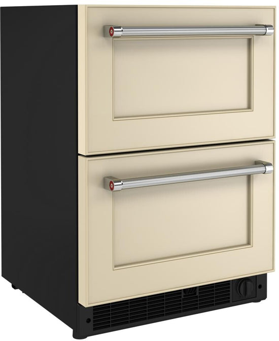 KitchenAid 24 Inch Undercounter Double-Drawer Refrigerator/Freezer, Panel-Ready - KUDF204KPA