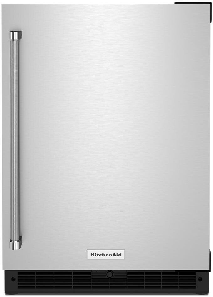 KitchenAid 24 Inch Counter Depth Undercounter Refrigerator with 5 cu. ft. Capacity - KURR114KSB