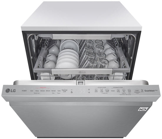 LG 24 Inch Smart Fully Integrated Dishwasher with TrueSteam & QuadWash - LDP6810SS