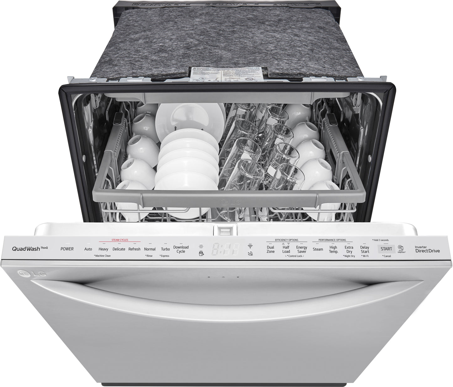 LG 24 Inch Fully Integrated Smart Dishwasher, Stainless Steel - LDTS5552S