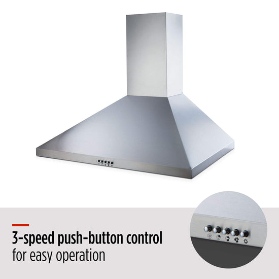 Master Chef Pyramid Wall Mounted Range Hood - MCP330SS