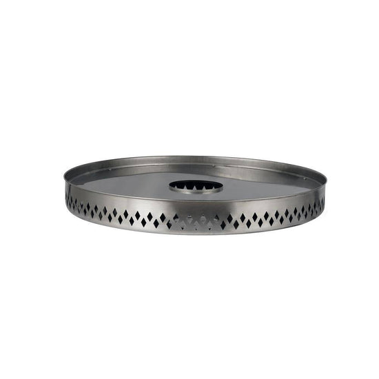HotShot Homestead 25 in. Round Wood-Burning Fire Pit, Matterhorn Gray-HOMESTEAD-GREY