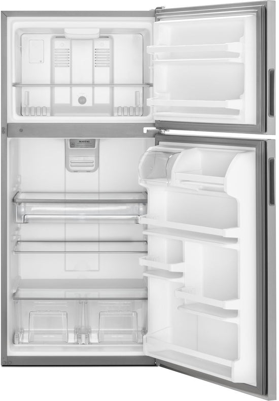 Maytag 33 Inch Top Freezer Refrigerator with 20.5 cu. ft. Capacity, Stainless Steel - MRT311FFFZ