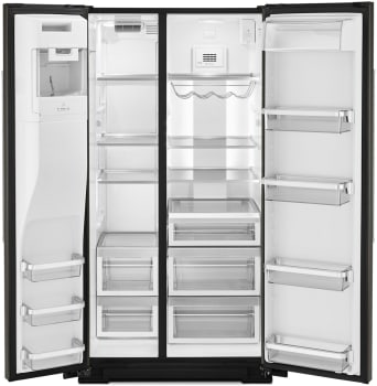 KitchenAid 22.6 Cu. Ft. Counter-Depth Side-by-Side Refrigerator - KRSC703HBS