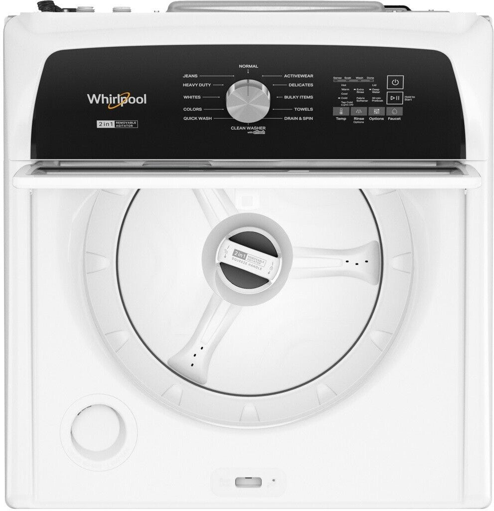 Whirlpool 5.4 Cu. Ft. Top Load Washer with Removable Agitator - WTW5057LW
