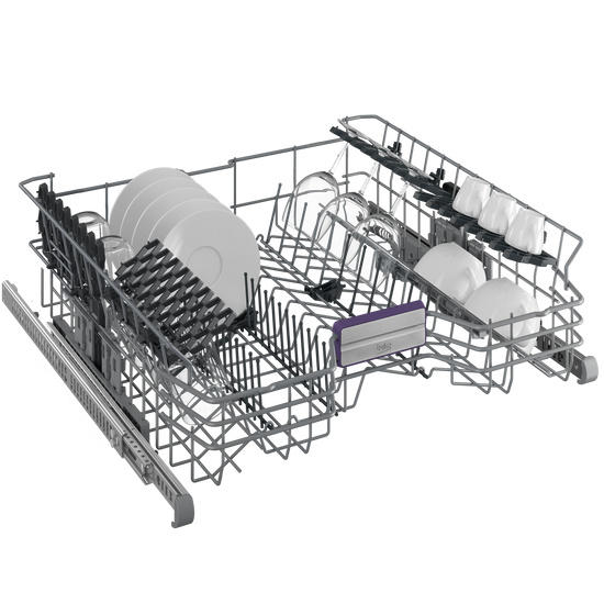 Beko Tall Tub Dishwasher with 16 Place Settings, Stainless Steel - DDT38532X
