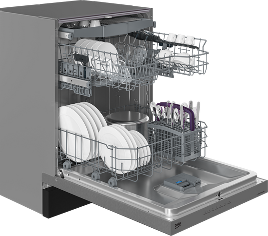 Beko 24 Inch Stainless Steel Dishwasher with Third Rack - DUT36522X