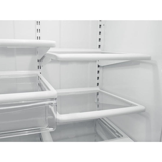 Whirlpool 30 Inch Bottom-Freezer Refrigerator with 18.7 Cu. Ft. Capacity, White - WRB329DFBW