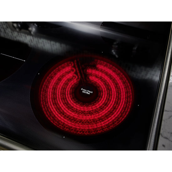 KitchenAid Electric Double Oven Range, Smooth Top, Stainless Steel - YKFED500ESS