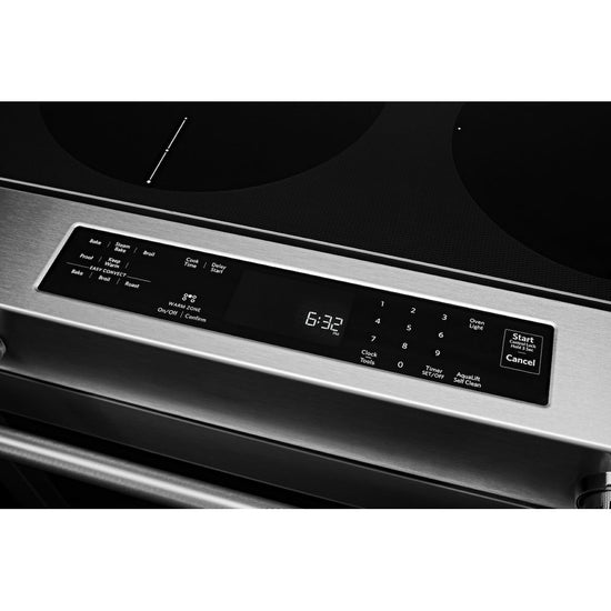 KitchenAid 30 Inch Slide-In Electric Range, Stainless Steel - YKSEG700ESS