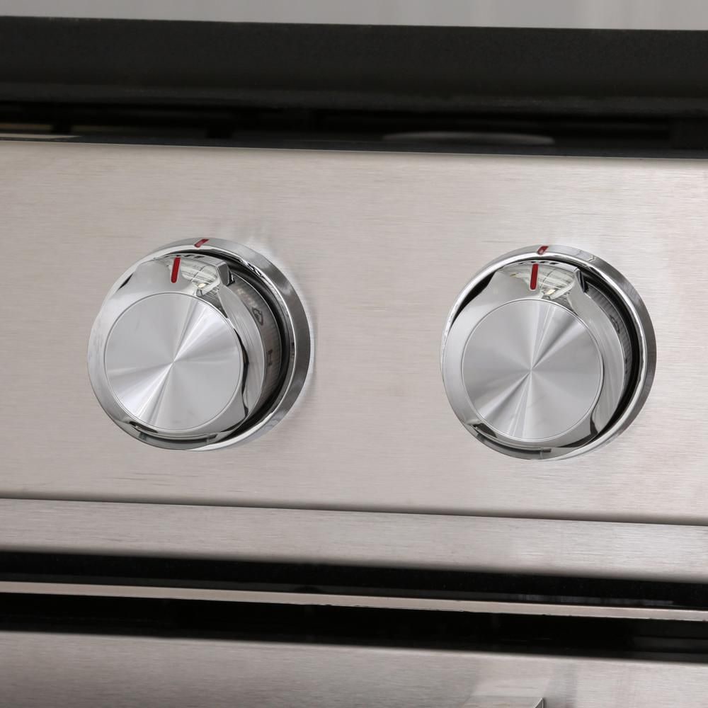 KitchenAid Slide-In Gas Range with Convection Oven, Stainless Steel - KSGG700ESS