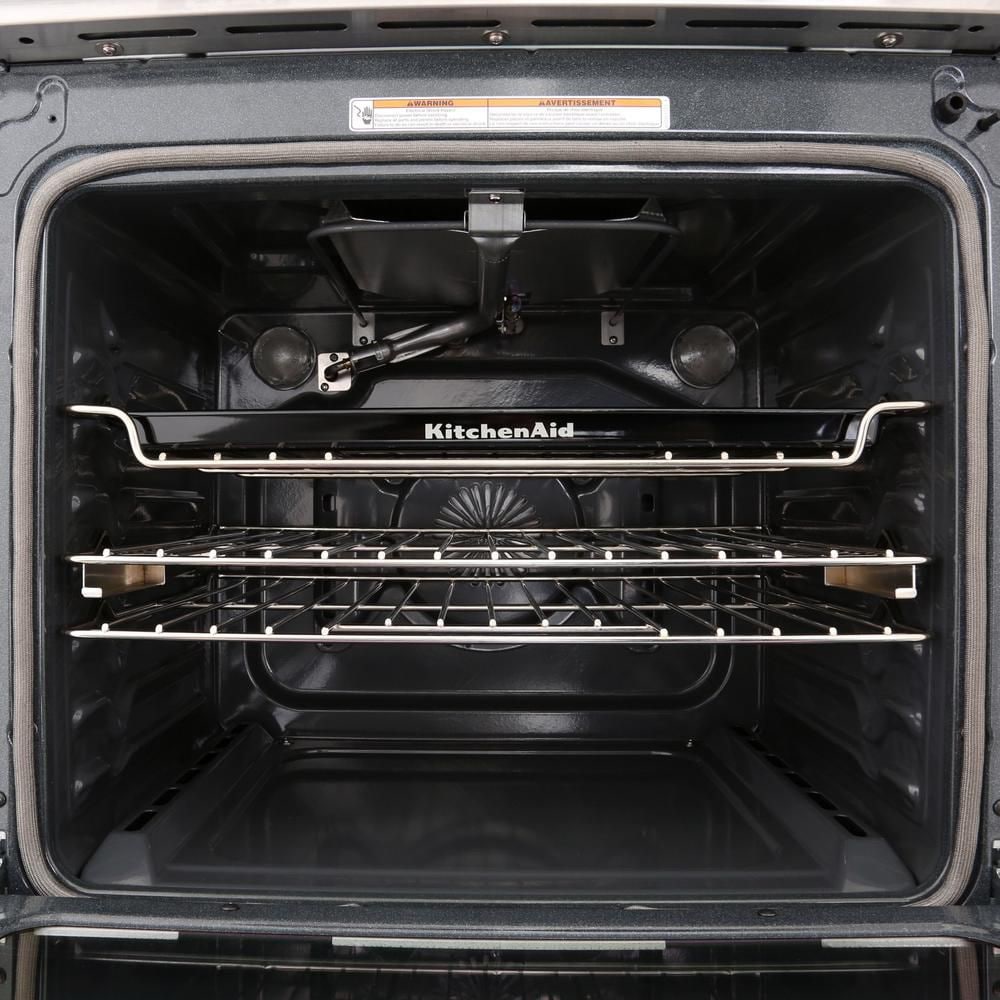 KitchenAid Slide-In Gas Range with Convection Oven, Stainless Steel - KSGG700ESS