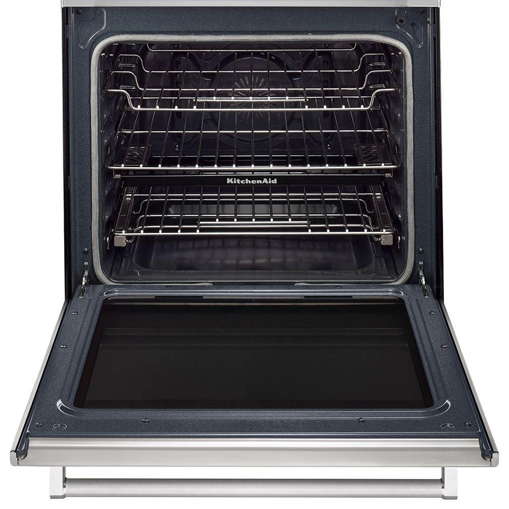 KitchenAid Slide-In Gas Range with Convection Oven, Stainless Steel - KSGG700ESS