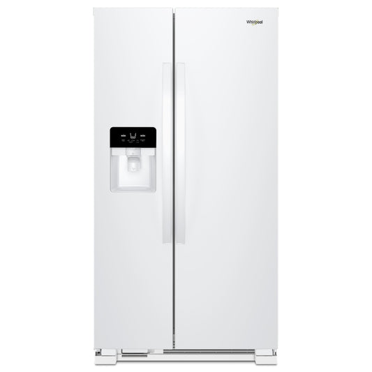 Whirlpool 33 Inch Side-by-Side Refrigerator, 21 cu. ft., White - WRS321SDHW