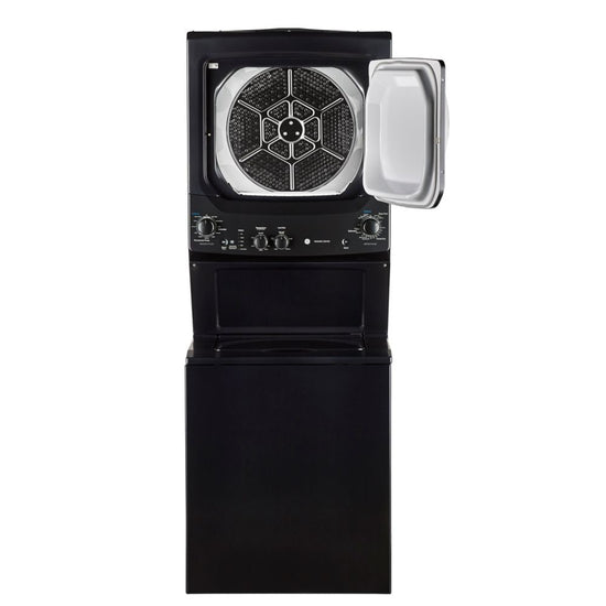 GE 27 Inch Stacked Washer and 5.9 cu. ft. Dryer Laundry Centre, Diamond Grey - GUD37ESMMDG