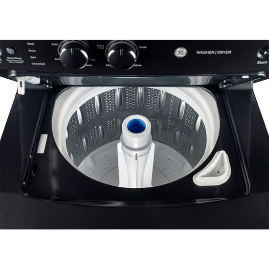 GE 27 Inch Stacked Washer and 5.9 cu. ft. Dryer Laundry Centre, Diamond Grey - GUD37ESMMDG