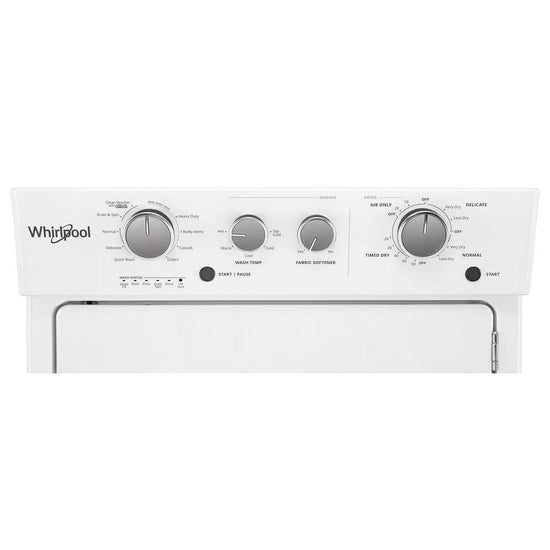 Whirlpool 4.0 Cu. Ft. Electric Stacked Laundry Center with 9 Wash Cycles and AutoDry - YWET4027HW