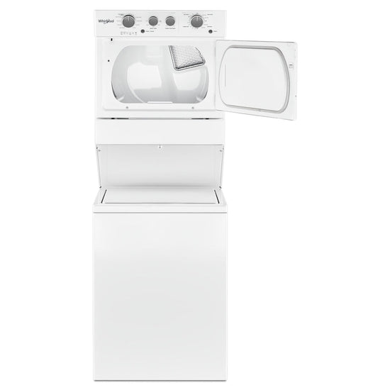 Whirlpool 4.0 Cu. Ft. Electric Stacked Laundry Center with 9 Wash Cycles and AutoDry - YWET4027HW
