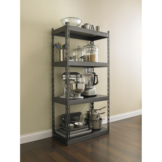 Gladiator EZ Connect 30 Inch Rack with Four 15 Inch Shelves, Hammered Granite - YGRC304RGG