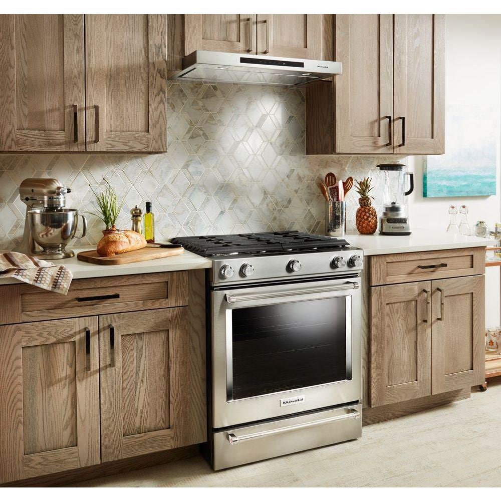 KitchenAid 30-inch Low Profile Under Cabinet Range Hood in Stainless Steel - KVUB400GSS