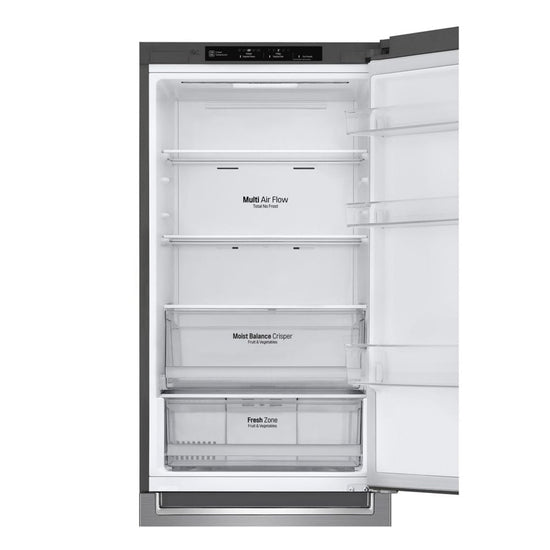 LG 24 Inch Bottom Freezer Refrigerator, Counter Depth, Platinum Silver - LBNC12231V