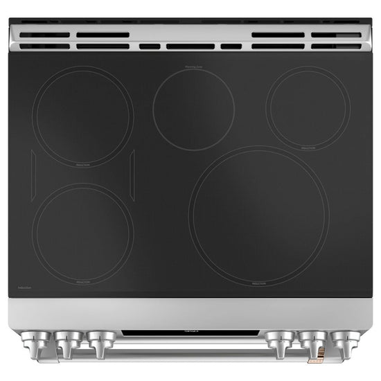 Café 30 Inch Slide-In Smart Induction Range with Double Oven, Stainless Steel - CCHS950P2MS1